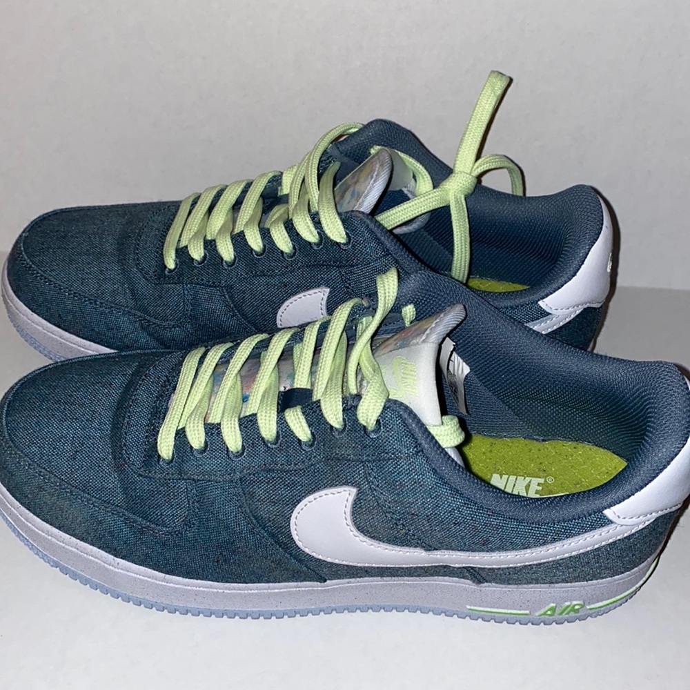 2020 Nike Air Force 1 ‘recycled canvas’ ozone blue